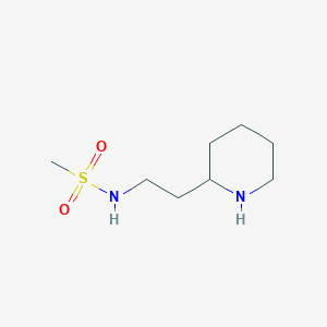 molecular formula C8H18N2O2S B2670527 N-(2-(Piperidin-2-yl)ethyl)methanesulfonamide CAS No. 886506-45-2