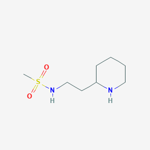 N-[2-(piperidin-2-yl)ethyl]methanesulfonamide