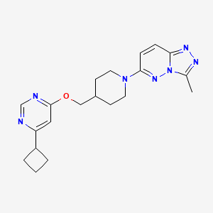 6-(4-(((6-Cyclobutylpyrimidin-4-yl)oxy)methyl)piperidin-1-yl)-3-methyl-[1,2,4]triazolo[4,3-b]pyridazine