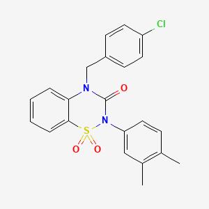 4-(4-chlorobenzyl)-2-(3,4-dimethylphenyl)-2H-benzo[e][1,2,4]thiadiazin-3(4H)-one 1,1-dioxide