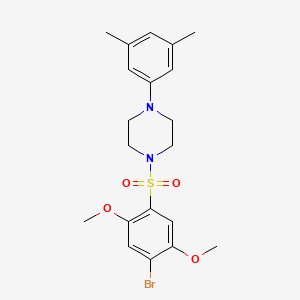 1-(4-Bromo-2,5-dimethoxyphenyl)sulfonyl-4-(3,5-dimethylphenyl)piperazine