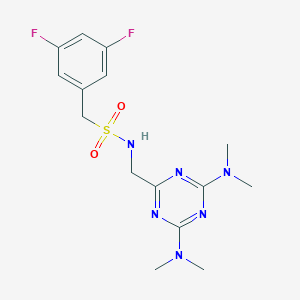 N-((4,6-bis(dimethylamino)-1,3,5-triazin-2-yl)methyl)-1-(3,5-difluorophenyl)methanesulfonamide