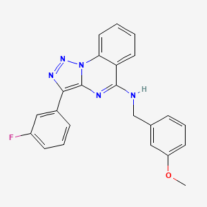 3-(3-fluorophenyl)-N-[(3-methoxyphenyl)methyl]triazolo[1,5-a]quinazolin-5-amine