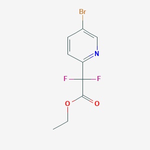 molecular formula C9H8BrF2NO2 B2670578 Ethyl 2-(5-bromopyridin-2-YL)-2,2-difluoroacetate CAS No. 294181-95-6