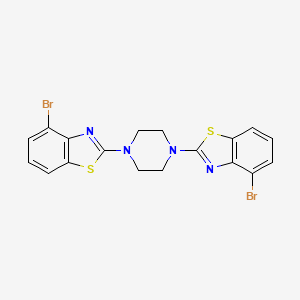 1,4-Bis(4-bromobenzo[d]thiazol-2-yl)piperazine