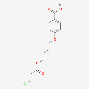 4-{4-[(3-Chloropropanoyl)oxy]butoxy}benzenecarboxylic acid