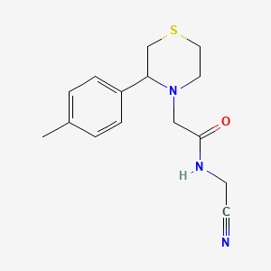 N-(Cyanomethyl)-2-[3-(4-methylphenyl)thiomorpholin-4-YL]acetamide