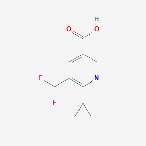 6-Cyclopropyl-5-(difluoromethyl)pyridine-3-carboxylic acid