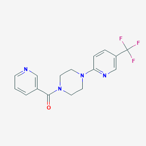 Pyridin-3-yl-[4-[5-(trifluoromethyl)pyridin-2-yl]piperazin-1-yl]methanone