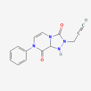 molecular formula C14H10N4O2 B2670612 7-phenyl-2-(prop-2-yn-1-yl)-2H,3H,7H,8H-[1,2,4]triazolo[4,3-a]pyrazine-3,8-dione CAS No. 2415564-34-8