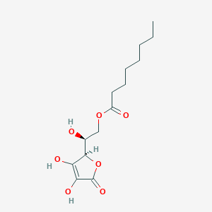 molecular formula C14H22O7 B2670616 6-O-Octanoyl-L-ascorbic acid 