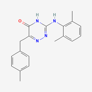 3-((2,6-dimethylphenyl)amino)-6-(4-methylbenzyl)-1,2,4-triazin-5(4H)-one