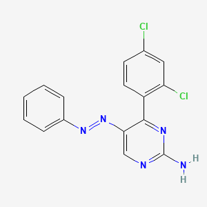 4-(2,4-Dichlorophenyl)-5-phenyldiazenyl-pyrimidin-2-amine