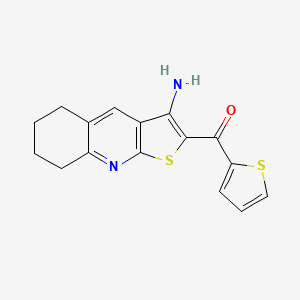 (3-Amino-5,6,7,8-tetrahydrothieno[2,3-b]quinolin-2-yl)(thiophen-2-yl)methanone