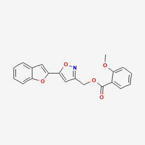 (5-(Benzofuran-2-yl)isoxazol-3-yl)methyl 2-methoxybenzoate