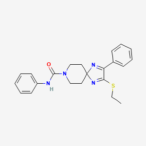 2-(ethylthio)-N,3-diphenyl-1,4,8-triazaspiro[4.5]deca-1,3-diene-8-carboxamide