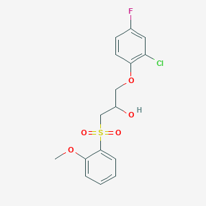 1-(2-Chloro-4-fluorophenoxy)-3-[(2-methoxyphenyl)sulfonyl]-2-propanol