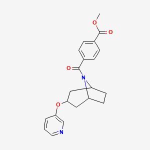methyl 4-((1R,5S)-3-(pyridin-3-yloxy)-8-azabicyclo[3.2.1]octane-8-carbonyl)benzoate