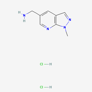 (1-Methylpyrazolo[3,4-b]pyridin-5-yl)methanamine;dihydrochloride
