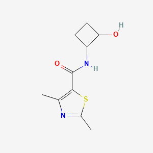 molecular formula C10H14N2O2S B2670816 N-(2-hydroxycyclobutyl)-2,4-dimethyl-1,3-thiazole-5-carboxamide CAS No. 2200967-26-4