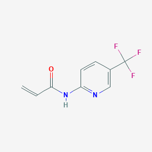 molecular formula C9H7F3N2O B2670872 N-[5-(trifluoromethyl)pyridin-2-yl]prop-2-enamide CAS No. 2205126-10-7