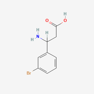 molecular formula C9H10BrNO2 B2670875 3-Amino-3-(3-bromophenyl)propanoic acid CAS No. 117391-50-1; 275826-35-2