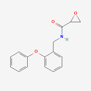 molecular formula C16H15NO3 B2670893 N-[(2-Phenoxyphenyl)methyl]oxirane-2-carboxamide CAS No. 2411222-10-9
