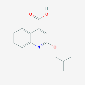molecular formula C14H15NO3 B2670927 2-Isobutoxyquinoline-4-carboxylic acid CAS No. 145970-07-6