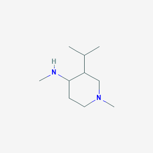 molecular formula C10H22N2 B2670940 N,1-Dimethyl-3-propan-2-ylpiperidin-4-amine CAS No. 2098017-95-7