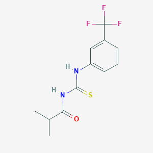 molecular formula C12H13F3N2OS B2670942 N-isobutyryl-N'-[3-(trifluoromethyl)phenyl]thiourea CAS No. 36717-13-2