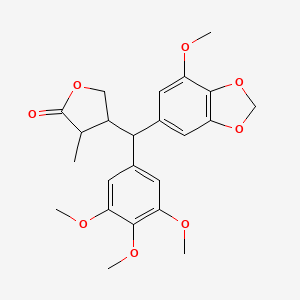molecular formula C23H26O8 B2670949 peperomin B CAS No. 129011-96-7