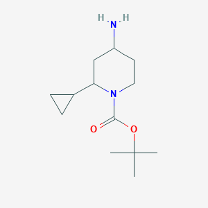 molecular formula C13H24N2O2 B2670966 Tert-butyl 4-amino-2-cyclopropylpiperidine-1-carboxylate CAS No. 1784890-76-1