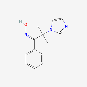 molecular formula C13H15N3O B2670980 1-(Hydroxyimino)-2-imidazolyl-2-methyl-1-phenylpropane CAS No. 1025130-17-9