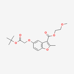2-Methoxyethyl 5-(2-(tert-butoxy)-2-oxoethoxy)-2-methylbenzofuran-3-carboxylate