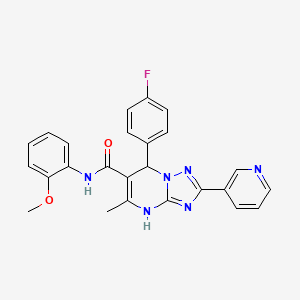 7-(4-fluorophenyl)-N-(2-methoxyphenyl)-5-methyl-2-(pyridin-3-yl)-4,7-dihydro-[1,2,4]triazolo[1,5-a]pyrimidine-6-carboxamide