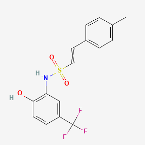 N-[2-hydroxy-5-(trifluoromethyl)phenyl]-2-(4-methylphenyl)ethene-1-sulfonamide