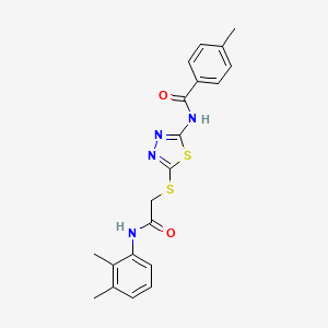 N-(5-((2-((2,3-dimethylphenyl)amino)-2-oxoethyl)thio)-1,3,4-thiadiazol-2-yl)-4-methylbenzamide