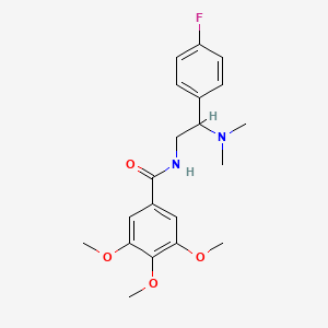 molecular formula C20H25FN2O4 B2671053 N-[2-(dimethylamino)-2-(4-fluorophenyl)ethyl]-3,4,5-trimethoxybenzamide CAS No. 899979-19-2
