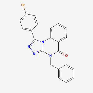 4-benzyl-1-(4-bromophenyl)[1,2,4]triazolo[4,3-a]quinazolin-5(4H)-one