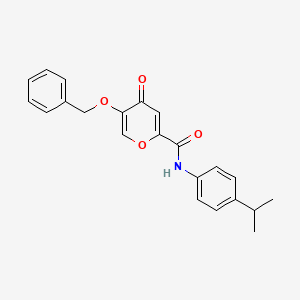 5-(benzyloxy)-N-(4-isopropylphenyl)-4-oxo-4H-pyran-2-carboxamide