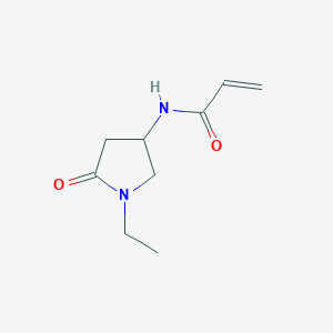 molecular formula C9H14N2O2 B2671093 N-(1-Ethyl-5-oxopyrrolidin-3-yl)prop-2-enamide CAS No. 1852742-71-2