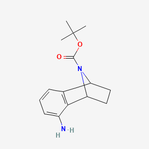 molecular formula C15H20N2O2 B2671109 Tert-butyl 3-amino-11-azatricyclo[6.2.1.0,2,7]undeca-2(7),3,5-triene-11-carboxylate CAS No. 668492-18-0