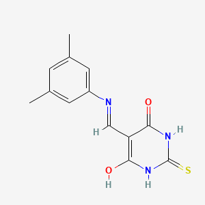 5-(((3,5-dimethylphenyl)amino)methylene)-2-thioxodihydropyrimidine-4,6(1H,5H)-dione
