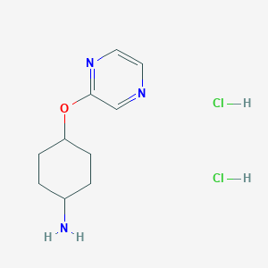 (1r,4r)-4-(Pyrazin-2-yloxy)cyclohexan-1-amine dihydrochloride