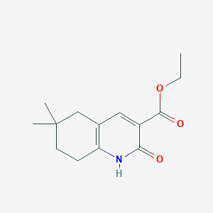 molecular formula C14H19NO3 B2671187 Ethyl 6,6-dimethyl-2-oxo-1,2,5,6,7,8-hexahydroquinoline-3-carboxylate CAS No. 2107179-94-0