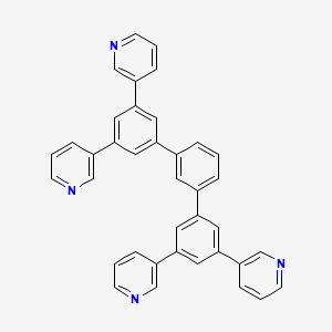 molecular formula C38H26N4 B2671214 1,3-Bis[3,5-di(pyridin-3-yl)phenyl]benzene CAS No. 1030380-38-1