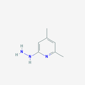 molecular formula C7H11N3 B2671246 2-Hydrazinyl-4,6-dimethylpyridine CAS No. 4930-96-5