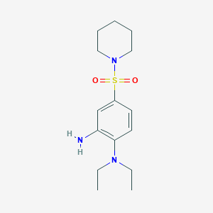 B2671272 1-N,1-N-diethyl-4-(piperidine-1-sulfonyl)benzene-1,2-diamine CAS No. 327088-17-5