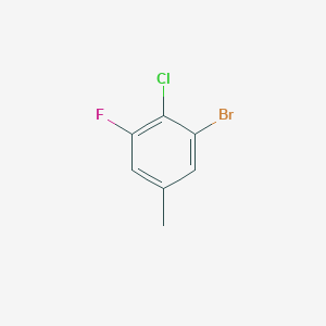 molecular formula C7H5BrClF B2671405 3-Bromo-4-chloro-5-fluorotoluene CAS No. 1000576-14-6