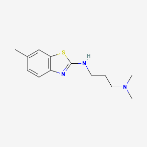 molecular formula C13H19N3S B2671431 N-[3-(dimethylamino)propyl]-6-methyl-1,3-benzothiazol-2-amine CAS No. 1251611-86-5